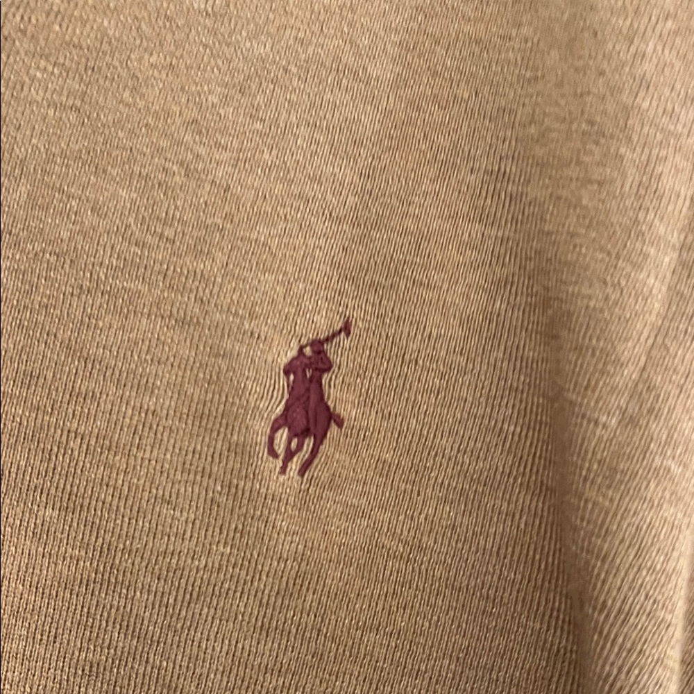 Polo by Ralph Lauren Men's Brown V-Neck Sweater - Picture 3 of 4